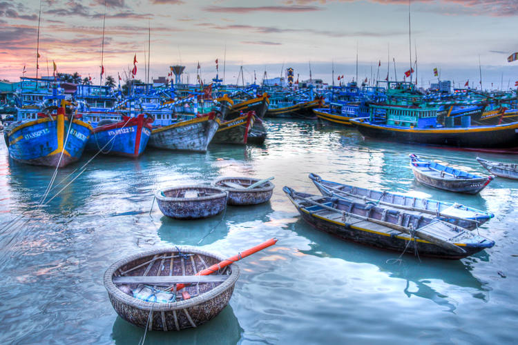 Bateaux de pêche au Vietnam