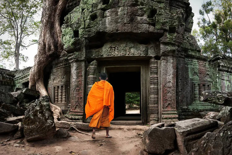 Angkot Wat au Cambodge